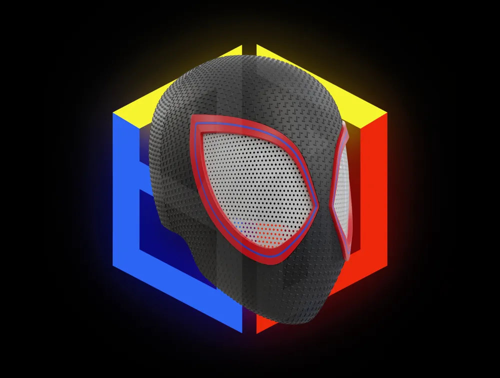 Casque Cosplay Fan-Art - Spider-Man Miles Morales - Imprimé en 3D