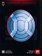 Bouclier Captain America - Dos - Trois quart - Etoile