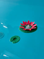 Supports flottants pour verre à vin et bougies, imitation nénuphar, imprimé en 3D