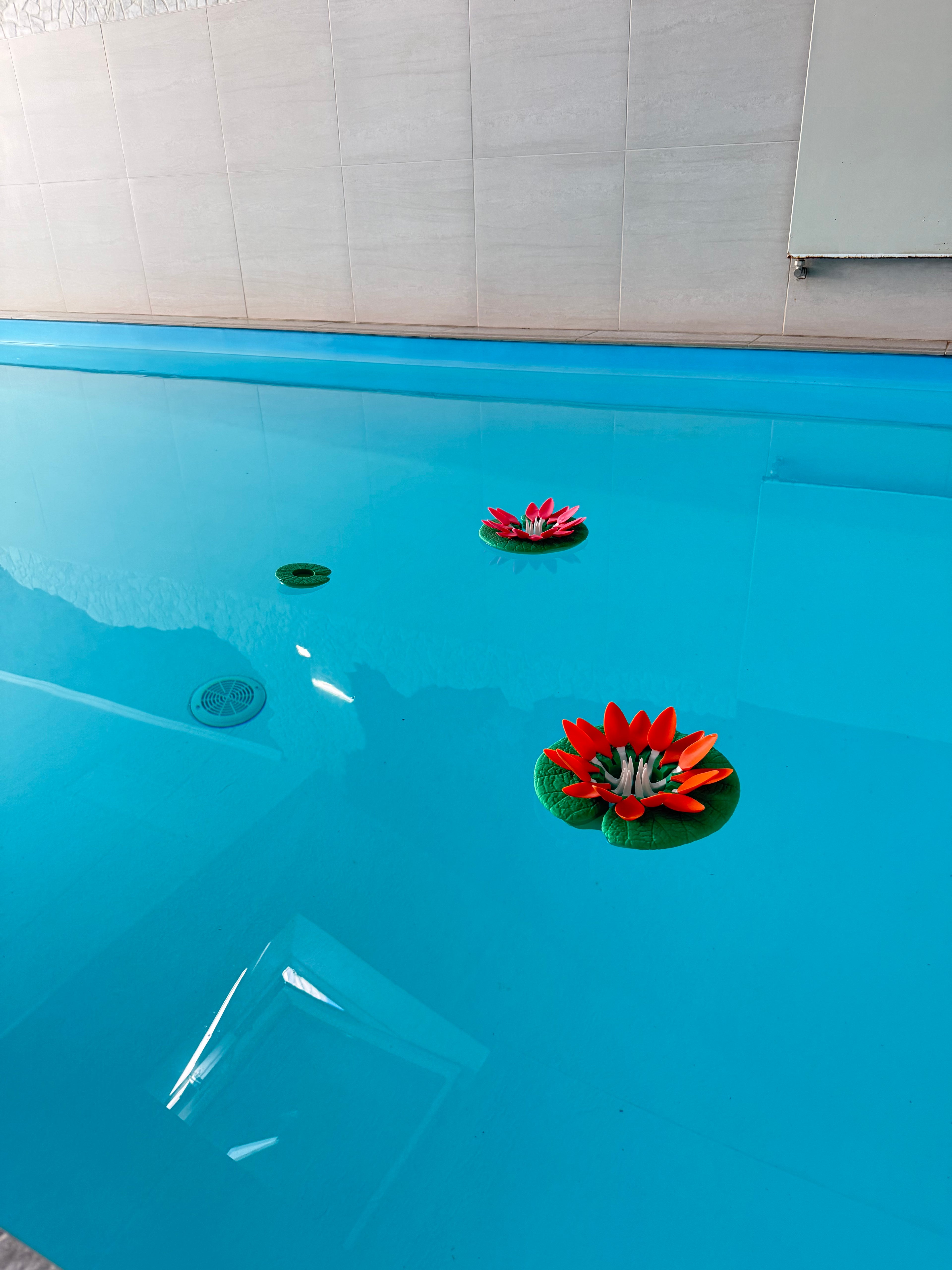 Supports flottants pour verre à vin et bougies, imitation nénuphar, imprimé en 3D