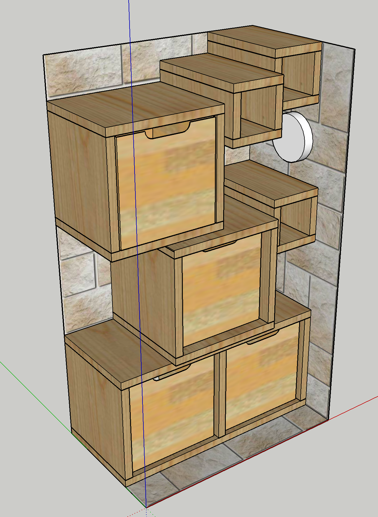Modélisation 3D - SketchUp - Caissons