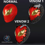 Casque Cosplay Fan-Art - Iron Spider - Imprimé en 3D - Le Front Fuyant