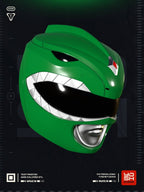 Casque Cosplay Fan-Art - Power Ranger Vert - Imprimé en 3D - Le Front Fuyant