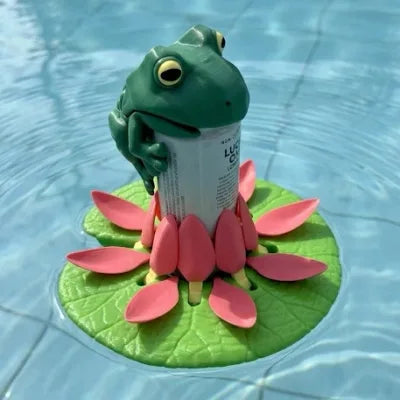 Supports flottants pour verre ou canette, imitation nénuphar, imprimé en 3D