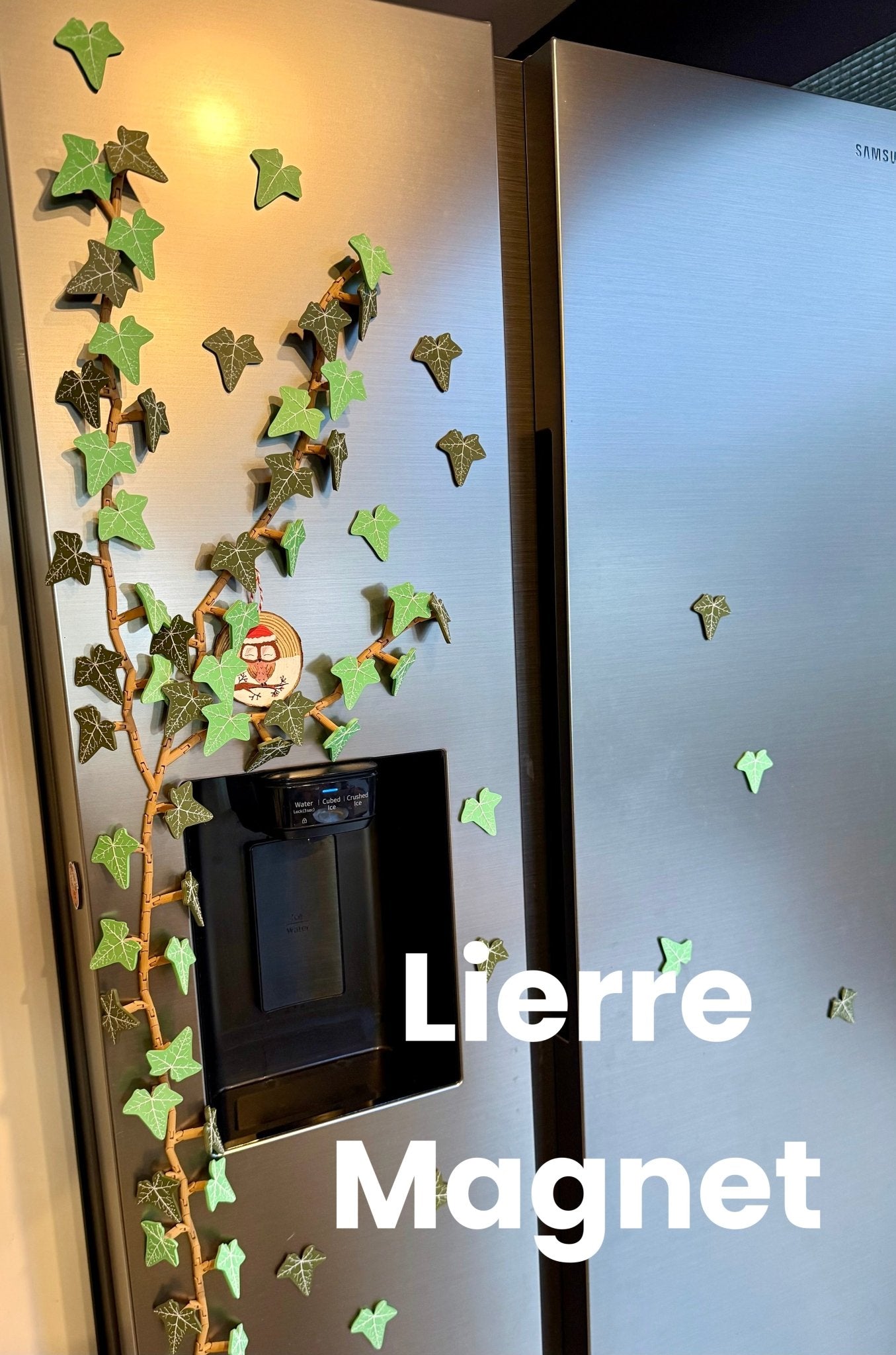 Lierre magnétique pour réfrigérateur, décoration, fausse plante, plante artificielle, décor cuisine, magnets, imprimé en 3D - Le Front Fuyant