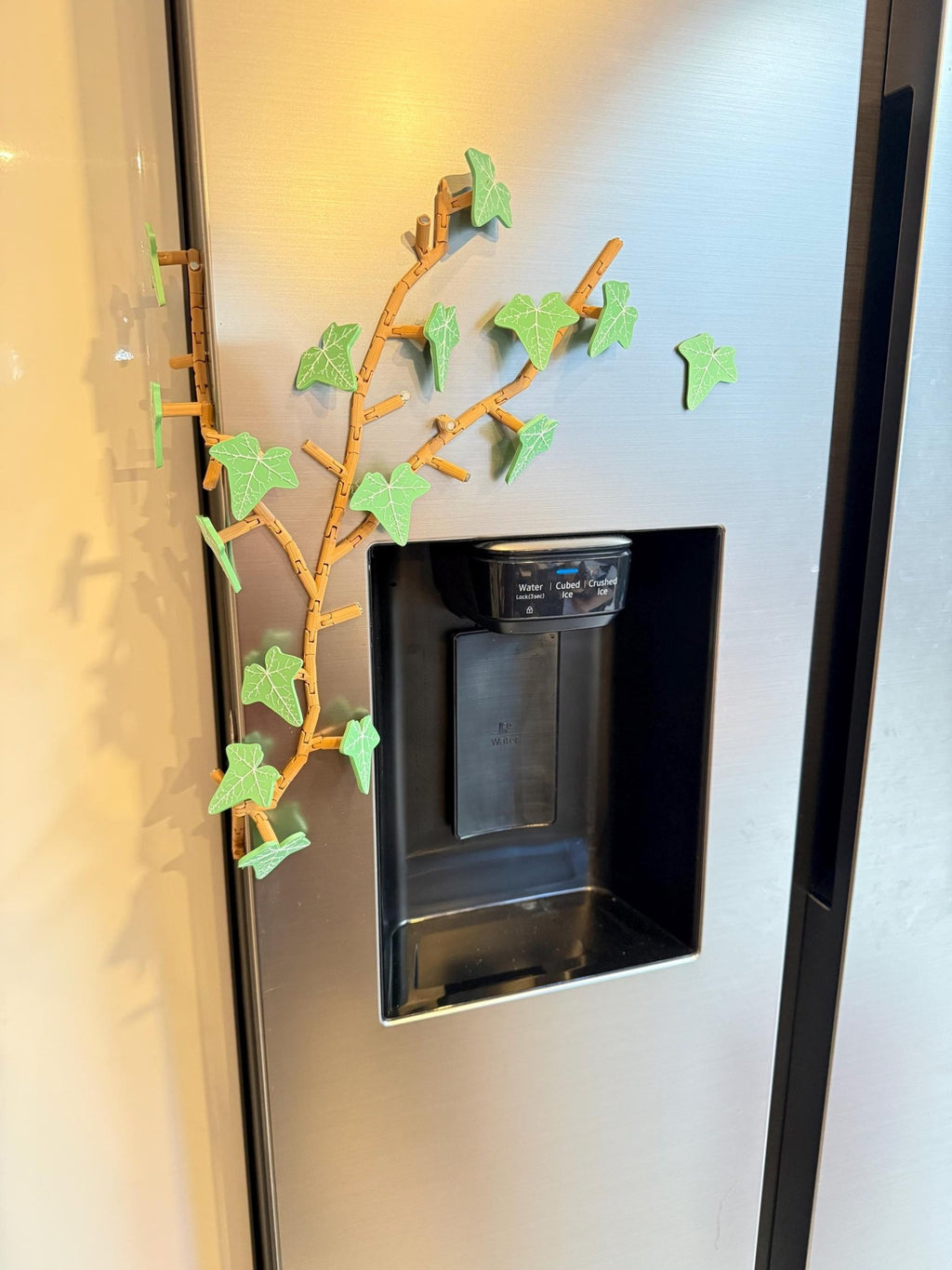 Lierre magnétique pour réfrigérateur, décoration, fausse plante, plante artificielle, décor cuisine, magnets, imprimé en 3D - Le Front Fuyant